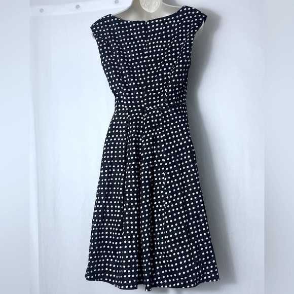 Brand New Jessica Simpson Dress Black with White Polka Dots and Pockets - Picture 10 of 12